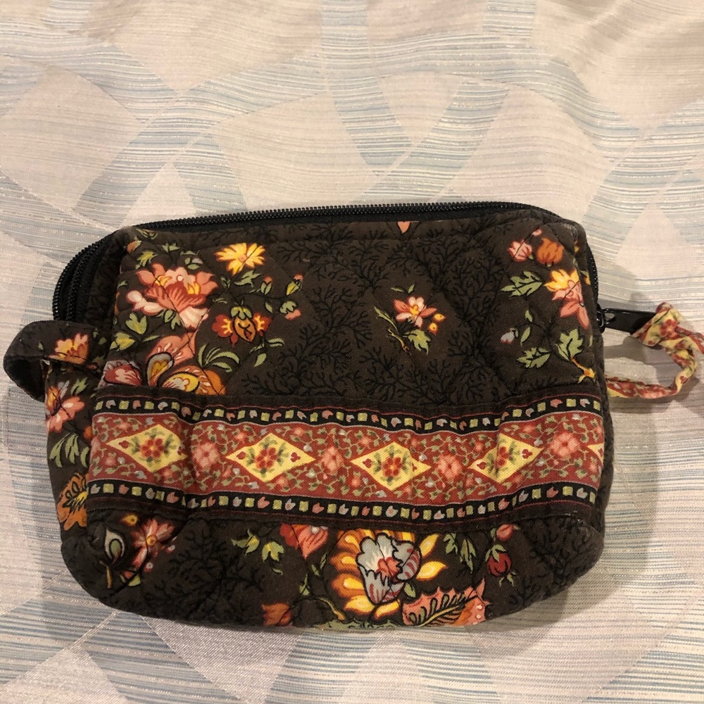Vera Bradley small cosmetic case chocolate